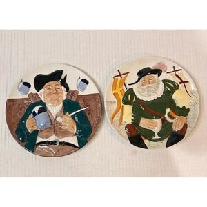Davenport Pottery Douglas Tootle Toby Wall Plates Falstaff Gladstone Museum
